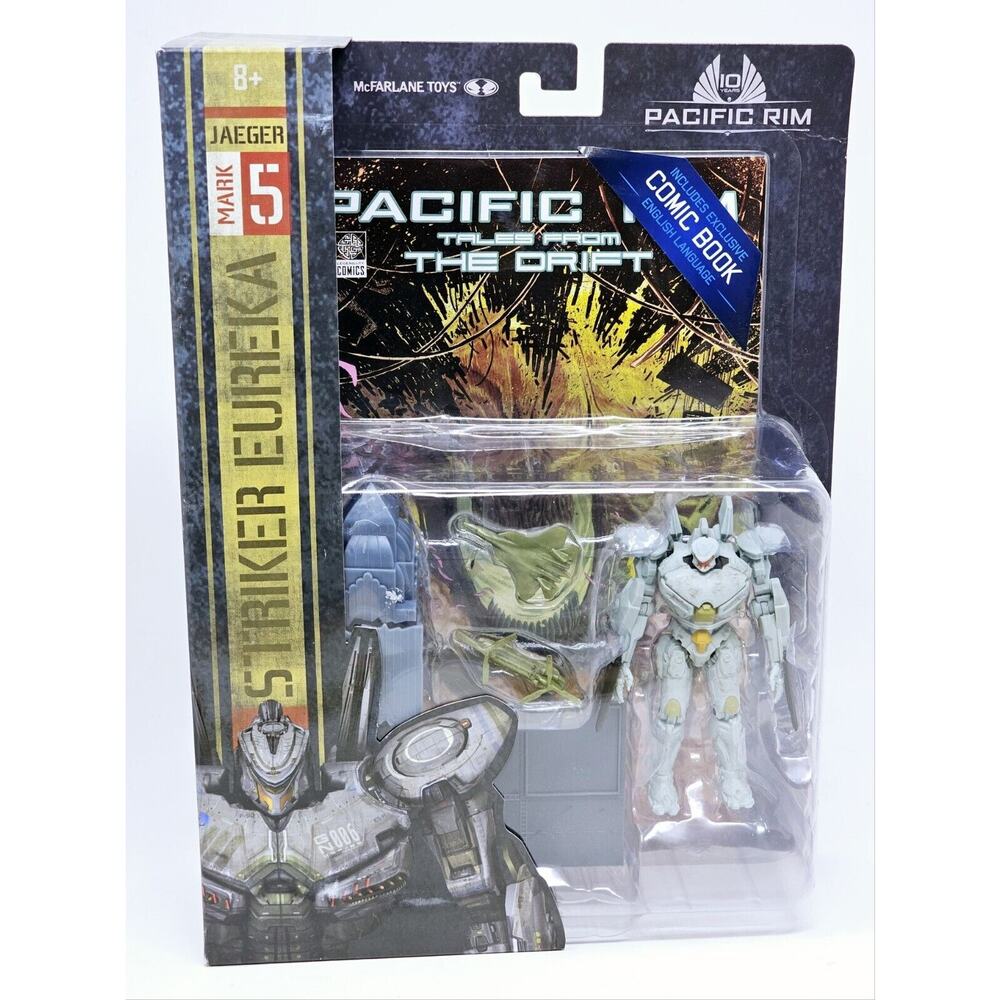 McFarlane Pacific Rim 10 Yrs STRIKER EUREKA Mark 5 Jaeger - Figure & Comic Set